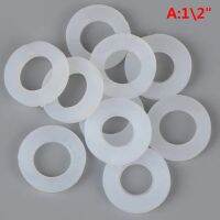 10ชิ้น/เซ็ต1/2 "3/4" 1 "แหวนยางซิลิโคน Ptfe ปะเก็นแหวนกันรั่วแบนสำหรับอาบน้ำท่อหัวฉีดท่อสูบลมท่อแหวนรอง