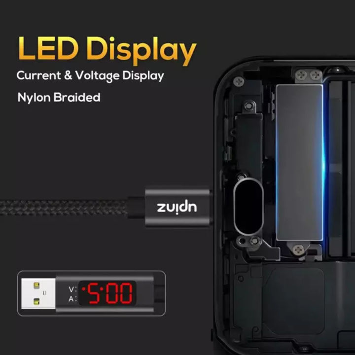 สายชาร์จสำหรับไอโฟน-upinz-รุ่น-up27-แสดงผลด้วยจอ-led-อัจฉริยะ-รองรับ-quick-charge-3-0-รองรับการใช้งาน-ios-ทุกรุ่น-ของแท้-รับประกัน1ปี-by-gesus-store