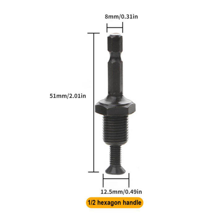 1-2-20unf-หกเหลี่ยมก้านเชื่อมต่ออะแดปเตอร์-hex-ชายกระทู้สกรูเจาะบิตอุปกรณ์เสริมสำหรับสว่านเชย