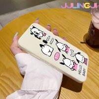 Jjlingji เคสสำหรับ OPPO A9เคส2020 A5 2020 Pochacco เคสมือถือนุ่มบางลายขอบสี่เหลี่ยมด้านข้างกรอบซิลิโคนเคสป้องกันการกระแทก