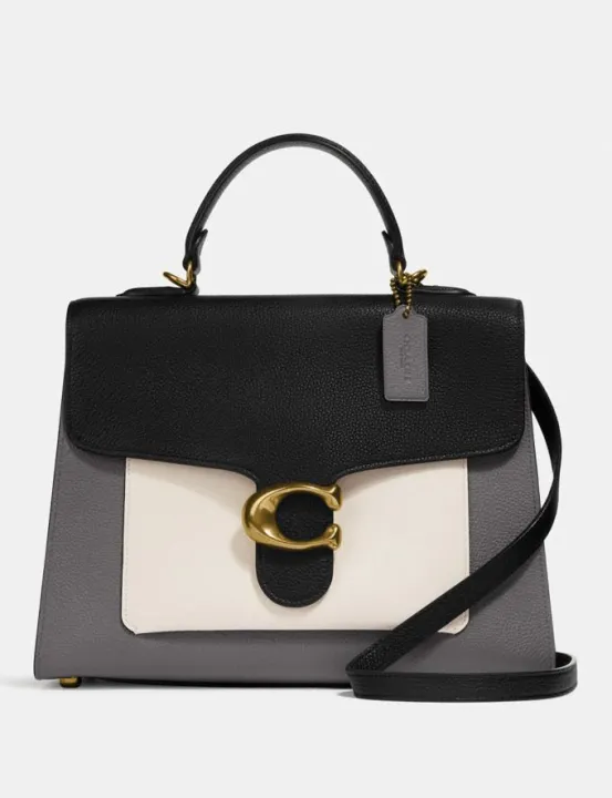 Coach Tabby Top Handle In ColorblockChalk /Multi Brass Lazada PH
