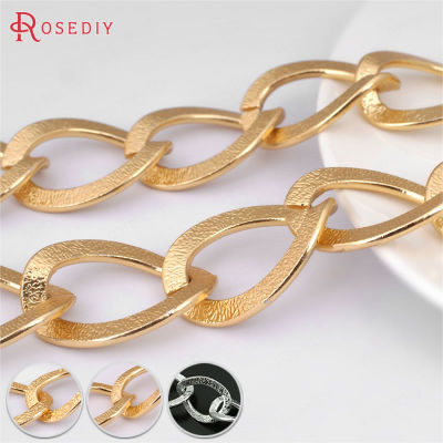 (22975)1 Meter Width 16MM 19MM 21MM 25MM Aluminum Embossed Extended Chain Connect Chains Diy Jewelry Findings Accessories