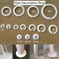 ✻❀❍ 1PCS Pipe Cover Decoration PVC Pipe Decoration Ring Sewer White Pipe Air Conditioning Pipe Cover Home Pipe Collar Accessories