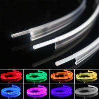 Bendable Solid Core Clear 2.5mm T-shape Side Glow Fiber Optic Cable with Skirt fin for Decorative Car atmosphere lighting