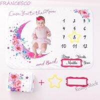 【hot sale】 ♛✖■ C10 FRANCESCO Blanket Amusing Soft Background Baby Milestone Calendar Mats