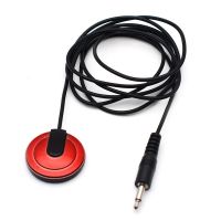 10pcs GETMUSIC Clip Red Case Guitar Pickup Piezo Contact Microphone Pickup with 3.5 Mono Jack Output for Guitar Violin Banjo etc