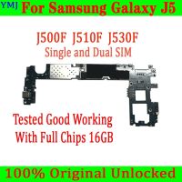 เมนบอร์ดระบบสำหรับ Galaxy J5เมนบอร์ด J510f J500f บอร์ดตรรกะปลดล็อค100% ผ่านการทดสอบว่าทำงานได้เต็มที่