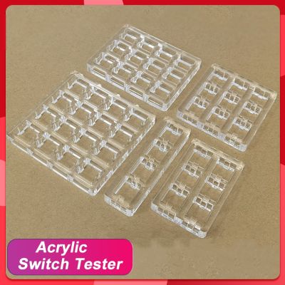 Switch Tester Base Acrylic Switch Tester Plate For Cherry MX Switch Storage Display Board Tester Base 1X2 3X3 3X4 4X4 4X5 6X5