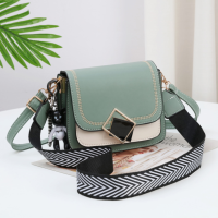 2021 Best selling womens Shoulder bag fashion color contrast small square bag high quality Pu One Shoulder Bag for women