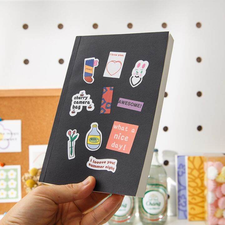 184 Sheets A5 Black Kraft Notebook Student Thickened Blank Kraft Paper Diary Book Lazada PH