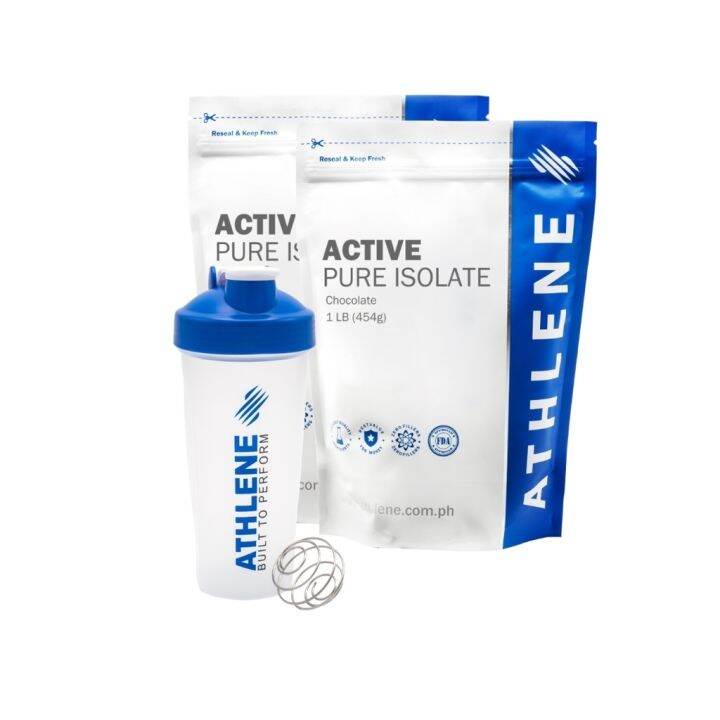 Mass Gainer Whey Protein Powder ACTIVE Pure Isolate Starter Pack 2LB