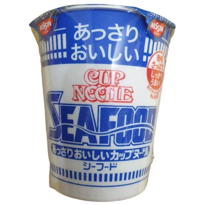 NISSIN CUP INSTANT NOODLES SEAFOOD FLAVOR LIGHT - ORIGINAL - RED | MADE