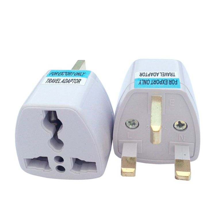Universal 2 Pin To 3 Pin Plug Malaysia Converter Adapter US EU CHINA