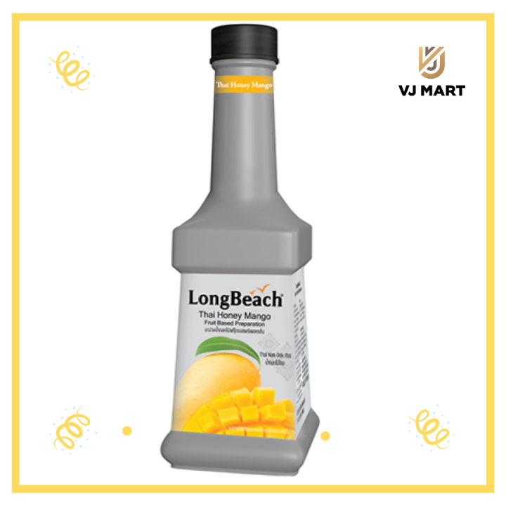 LongBeach ลองบีชเพียวเร่ รสมะม่วงน้ำดอกไม้ 900 ml