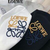 Celebrity Style Loewe Loewe Chest Embroidered Logo Pure Cotton Short-Sleeved T-Shirt Half-Sleeved For Men And Women Couples