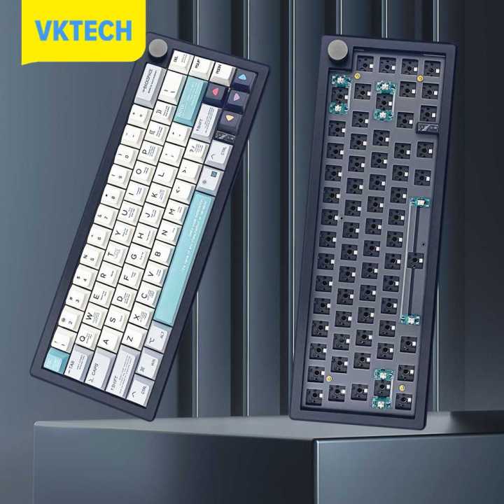 vktech-คีย์บอร์ดแบบมีสาย67ปุ่มแบบทำมือพร้อมลูกบิดคีย์บอร์ดแบบมีกลไกแบ็คไลท์-rgb-คีย์บอร์ดสำหรับเล่นเกมอุปกรณ์คอมพิวเตอร์-pc