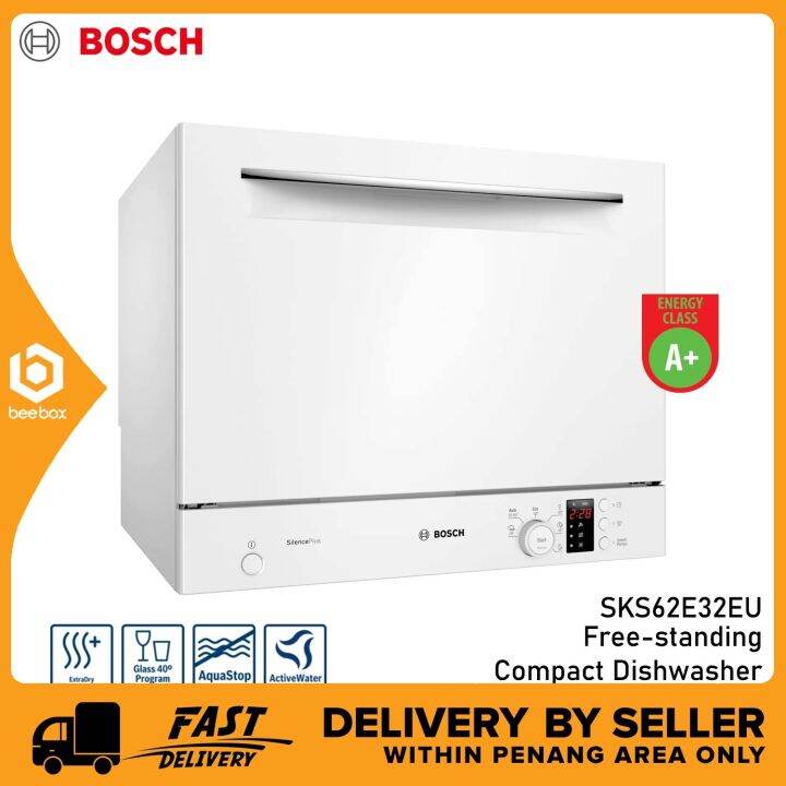 Bosch SKS62E32EU Serie 4 Freestanding / Table Top Compact Dishwasher
