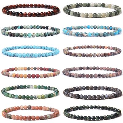 4/6mm Mini Energy Charm Bracelet Natural Stone Beads Yoga Healing Bracelet Jewelry for Women Men Best Friend Gifts Dropshipping
