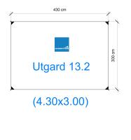 กราวชีท Utgard 13.2 ตรงรุ่น ผ้าใบหนา