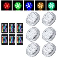 Submersible LED Lights with Remote Underwater Pool Light Bright Lamp RGB Submersible Lights for Pond/Pool/Aquarium Decorations