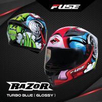 หมวกกันน็อค Fuse Razor 2022 ลาย Turbo Blue