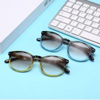 【cw】 Ultra Light PC Frame Office Reading Glasses Fashion Gradual Tea Slices Eyewear Anti Blue Light Eye Protection Eyeglasses