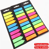 200 Sheets Color Notes Memo Transparent Stickers Bookmarks Notepad School Office Stationery Supplies