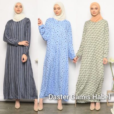 Rayon Dress Robe Habel Hisbi Breastfeeding Mothers Long Sleeve Ankle Length