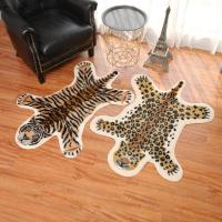 Nordic imitation tiger pattern Rug faux skin leather NonSlip Antiskid Mat washable Animal print Carpet for living room bedroom