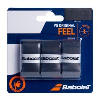 Babolat เทปพันด้าม/กริ๊ปพันด้ามไม้เทนนิส VS Original x3 Racket Overgrips Tape Racket Tennis | Black/Blue ( 653040 )