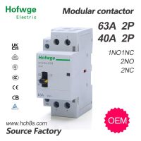 Hch8s-40m 2P 40a 63a 220V Din รางของใช้ในครัวเรือน Ac คอนแทคเตอร์แบบแยกส่วนพร้อมสวิตช์ควบคุมด้วยมือ2no 1no1nc หรือ2nc