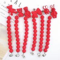[COD] new national tide acrylic bracelet diy accessories Chinese red beaded doll mobile phone shell