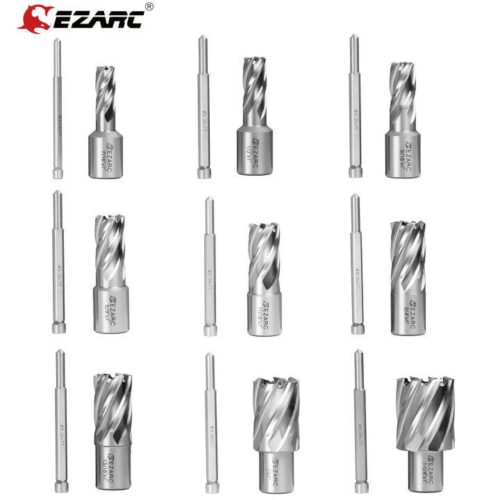 EZARC HSS Annular Cutter, 1Inch Cutting Depth for Metal Stainless