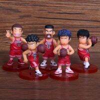 MBER 5pcs/set สร้างสรรค์ การอบ Rukawa ตัวการ์ตูน รูปการกระทำ Slam Dunk ตกแต่งเค้ก เครื่องประดับรถยนต์ Sakuragi hanamichi