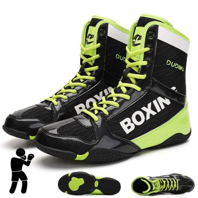 Wrestling shoes Mens high top quality boxing shoes Womens soft combat sports shoes Professional athletic shoes Training shoes