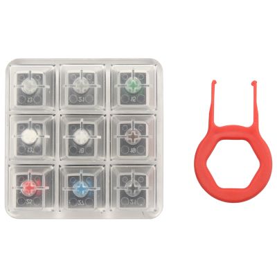 Acrylic Keyboard Tester Plastic Keycap Sampler for Cherry MX Switches