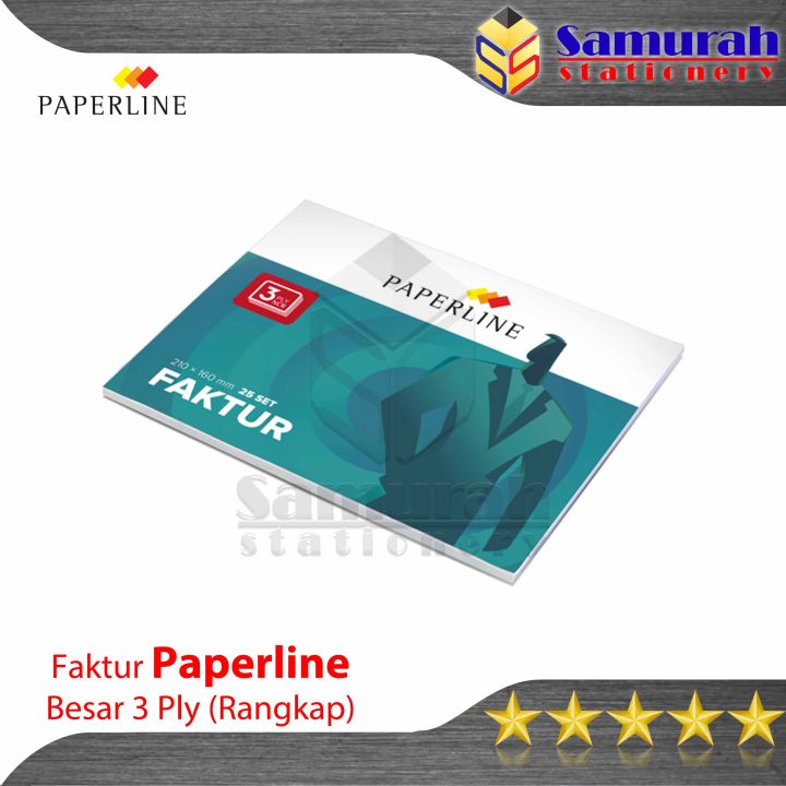 Buku Faktur Paperline Besar 3 Ply Bon Rangkap 3 Nota Ppl B3 Fr