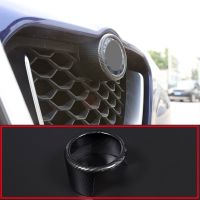 Carbon Fiber ABS Plastic Front Grill Decoration Frame Trim For Alfa Romeo Stelvio 2017 2018 Car Essories