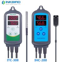 INKBIRD Combo Set Pre-wired Digital Dural Stage Humidity Controller IHC200 and Heating Cooling Temperature Controller ITC-308