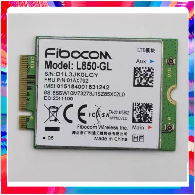 4G LTE Wireless Fibocom การ์ด M.2สำหรับ Thinkpad T495s P53 P43s P15s L850-GL T15 T14s X13 P14s L15 01AX792