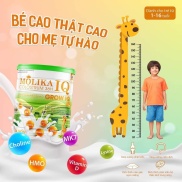 Sữa Molika Grow IQ bổ sung canxi và DHA giúp bé tăng chiều cao