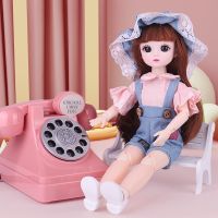 (Popular toys) 30เซนติเมตรตุ๊กตาฤดูหนาวชุดชุด21ที่สามารถเคลื่อนย้ายร่วม1/6 BJD แต่งหน้าน่ารักสาวสีน้ำตาลตาตุ๊กตากับแฟชั่นใหม่กระโปรง DIY ของเล่นของขวัญ