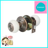 ลูกบิดทั่วไป หัวจัน HAFELE 489.93.712 สีหินอ่อนขาว/ทองแดงรมดำPRIVACY DOOR KNOB HAFELE 489.93.712 ROUND HEAD WHITE MARBLE/ANTIQUE COPPER **จัดส่งด่วนทั่วประเทศ**