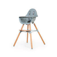 CHILDHOME เก้าอี้ทานอาหาร EVOLU 2 HIGH CHAIR NATURAL MINT 2 in 1 + BUMPER