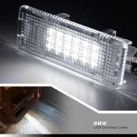 2X LED รถประตูยินดีต้อนรับมารยาทขั้นตอนช่องวางเท้าแสงสำหรับ BMW 5-Series E39 M5 520i 525i 530i E53 X5 Z8 E52 OEM เปลี่ยน