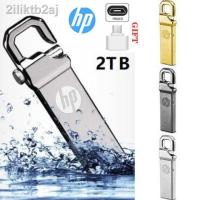 แฟลชไดร์ฟ flash drive แฟลชไดร์ฟ usb ♥Ready Stock Limit Free Shipping COD♥ 1 TB / 2 TB high speed metal flash drive waterproof U disk waterproof pendri flash