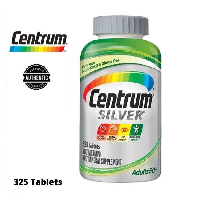 Centrum Silver 325 Tablets for Adult 50+ Complete Multivitamin