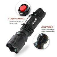 DIYMORE LM Zoom Ultrafire X800 Tactical Military T6 LED Flashlight Torch Light Lamp+British standard with plug