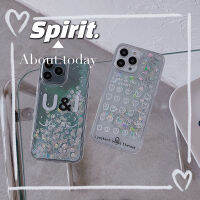 เคส14pro IPhone เคสโทรศัพท์สีเงินสุดพิเศษลาย Love และ Expression ทรายเป็นประกาย Apple 13pro Max แว่นเลนส์ใสแฟชั่นเต็มรูปแบบเคสป้องกันขอบนิ่ม iPhone 12pro Max กันฝุ่นและกันตก iPhone 11pro ทนการเสียดสีเลนส์แม็กซ์