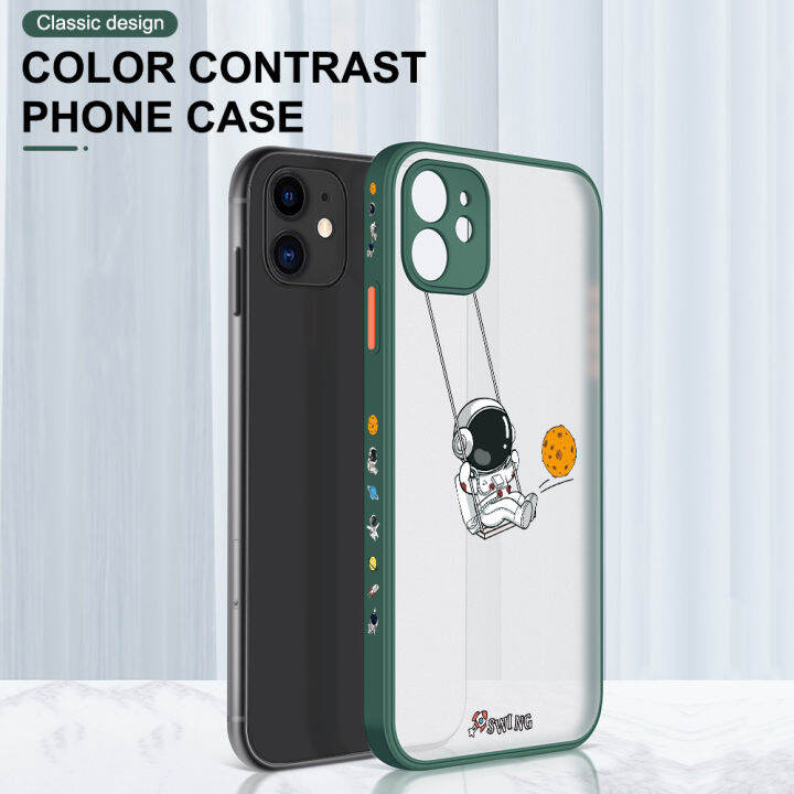 ggk-เคสโทรศัพท์ดีไซน์ลายการ์ตูนนาซ่าอเมริกา-xiaomi-redmi-โน๊ต12-5g-xiaomi-poco-x5-5g-เคสอวกาศนักบินอวกาศนาซ่าอเมริกาขอบด้านข้างลายมีน้ำค้างแข็งโปร่งใสเคสแข็งกันกระแทกคลุมทั้งหมดปกป้องกล้อง